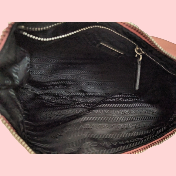 Prada Tessuto Sirio Nylon Mini Shoulder Bag Pink - Picture 9 of 13